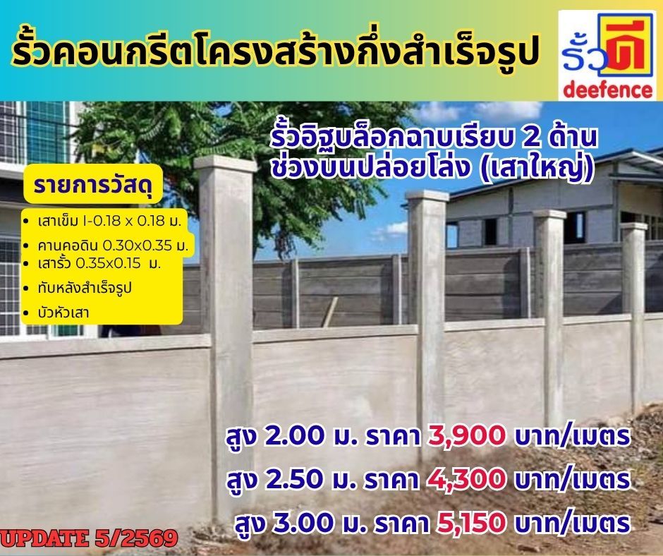 บริการรับทำรั้วเสาไห้